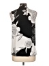 IMAN Ivory Black Sleeveless Blouse Size L - photo 2