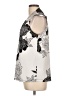 IMAN Ivory Black Sleeveless Blouse Size L - photo 5