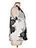 IMAN Ivory Black Sleeveless Blouse Size L - photo 4