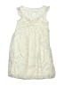 Justice Ivory Gold Dress Size 10 - photo 1