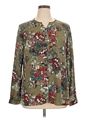 Van Heusen Long Sleeve Blouse (view 1)