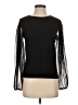 Zara 100% Polyester Black Long Sleeve Top Size S - photo 1