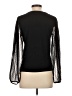 Zara 100% Polyester Black Long Sleeve Top Size S - photo 2