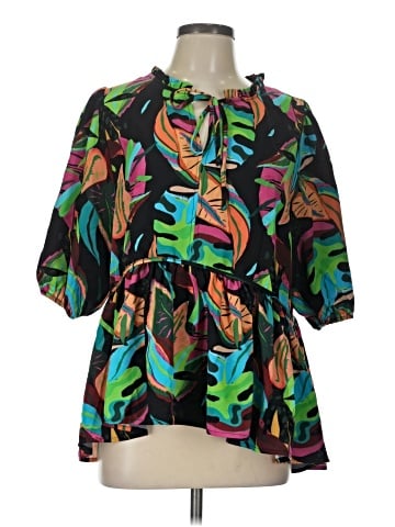 Umgee 3/4 Sleeve Blouse (view 1)