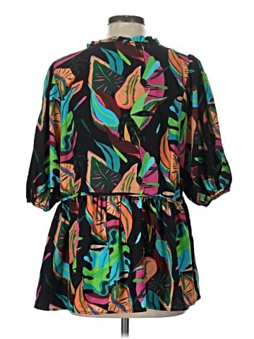 Umgee 3/4 Sleeve Blouse (view 2)