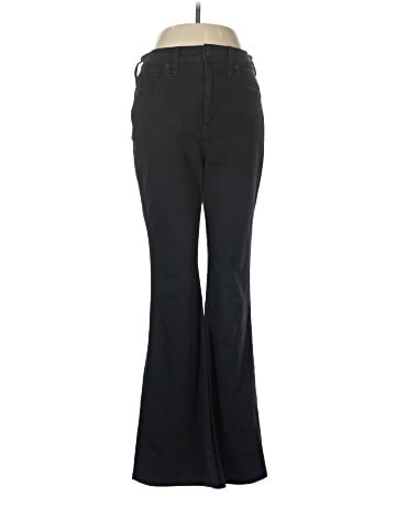 Madewell Skinny Flare Jeans in Black Frost Wash (view 1)