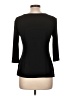 Chetta B Black 3/4 Sleeve Top Size 10 - photo 2