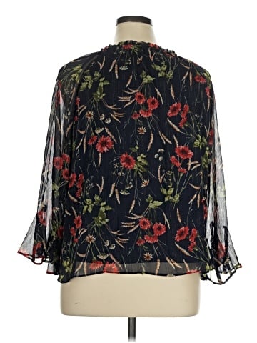 LC Lauren Conrad 3/4 Sleeve Blouse (view 2)