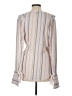 Trouve 100% Polyester Gray Long Sleeve Blouse Size L - photo 2