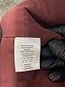 Sejour 100% Polyester Argyle Burgundy Jacket Size 16 - photo 7