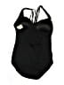 Jantzen Solid Black One Piece Swimsuit Size 14 - photo 2