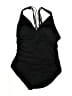 Jantzen Solid Black One Piece Swimsuit Size 14 - photo 1