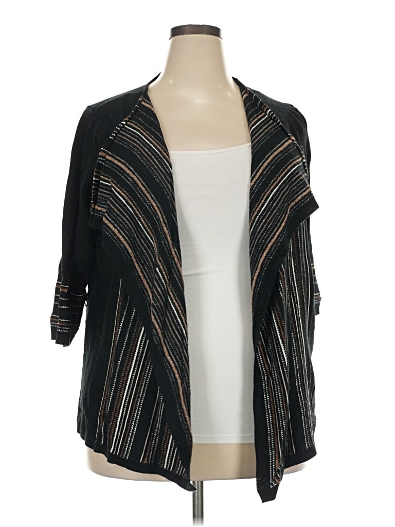 Pre-owned Eloquii Cardigan Sweater In Black