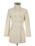 Calvin Klein 100% Wool Solid Ivory Wool Coat Size 4 - photo 1