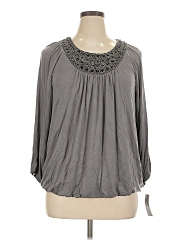 Alfani 3/4 Sleeve T-Shirt (view 1)