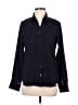Lands' End Black Blue Long Sleeve Blouse Size 6 - photo 1