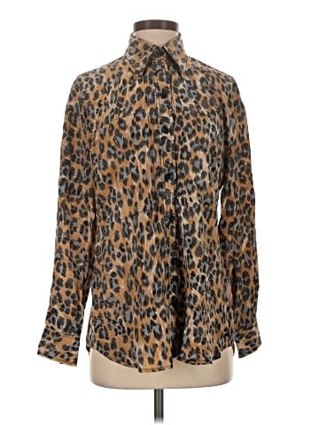 Tracy Reese Long Sleeve Silk Top (view 1)