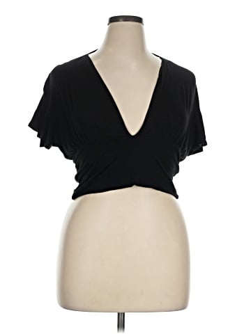 Earthbound Trading Co. Short Sleeve Turtleneck (view 1)