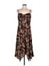 BCBGeneration Floral Brown Casual Dress Size L - photo 1