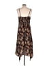 BCBGeneration Floral Brown Casual Dress Size L - photo 2