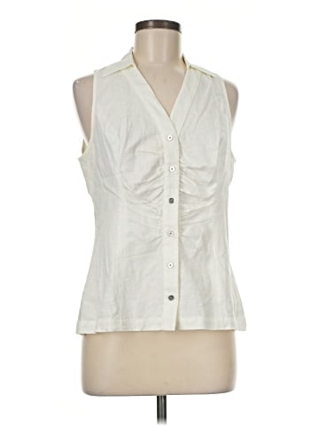 MICHAEL Michael Kors Sleeveless Button-Down Shirt (view 1)