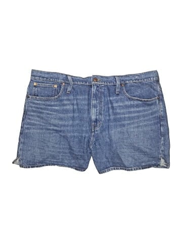 Madewell Relaxed Mid-Length Denim Shorts in Kimbrough Wash: Side-Slit Edition (view 1)