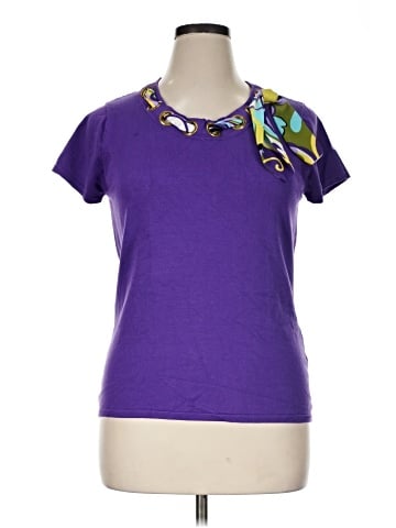 August Silk Short Sleeve Top (view 1)