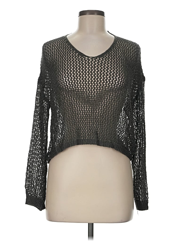 Pre-owned Shein Pullover Sweater In Black