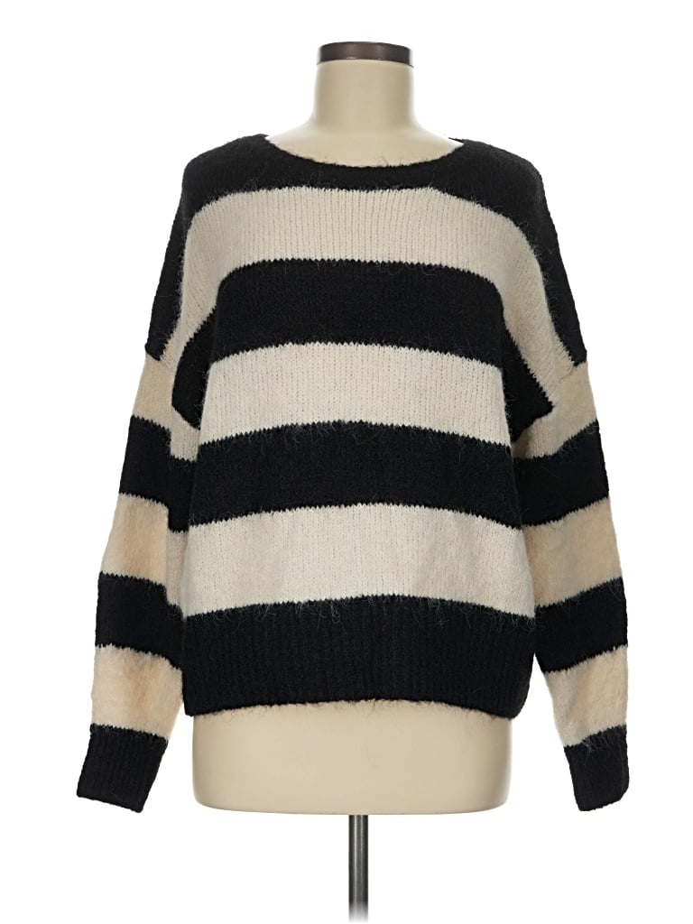 Pre-owned Express Pullover Sweater In Black