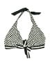 Split Houndstooth Gray Swimsuit Top Size S - photo 1