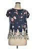 Xhilaration Blue Short Sleeve Blouse Size XL - photo 1