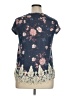 Xhilaration Blue Short Sleeve Blouse Size XL - photo 2