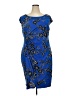 Covington Print Blue Cocktail Dress Size 20 - photo 1