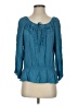 Kenar Teal 3/4 Sleeve Blouse Size S - photo 1