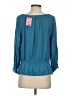 Kenar Teal 3/4 Sleeve Blouse Size S - photo 2