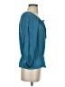 Kenar Teal 3/4 Sleeve Blouse Size S - photo 4