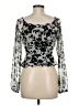 Altar'd State 100% Polyester Silver Long Sleeve Blouse Size M - photo 2