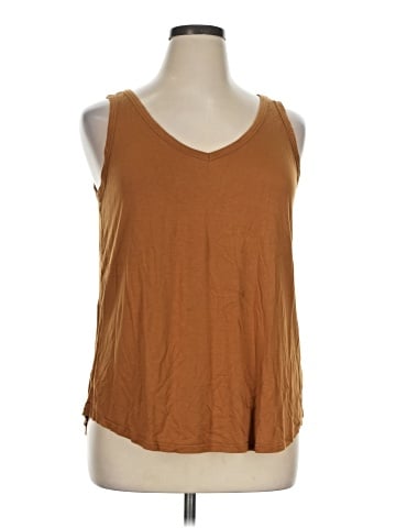 a.n.a. A New Approach Sleeveless T-Shirt (view 1)