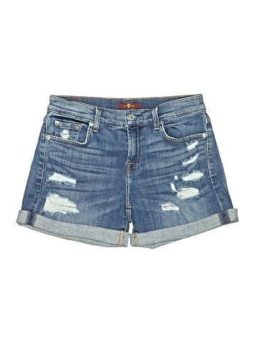 7 For All Mankind Denim Shorts (view 1)