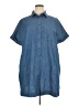 Old Navy 100% Cotton Blue Raincoat Size XL Petite - photo 1
