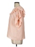 Libby Edelman 100% Polyester Pink Short Sleeve Blouse Size L - photo 5