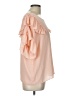 Libby Edelman 100% Polyester Pink Short Sleeve Blouse Size L - photo 4