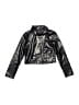 Amy Byer 100% Polyester Metallic Black Jacket Size 8 - photo 1