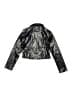Amy Byer 100% Polyester Metallic Black Jacket Size 8 - photo 2
