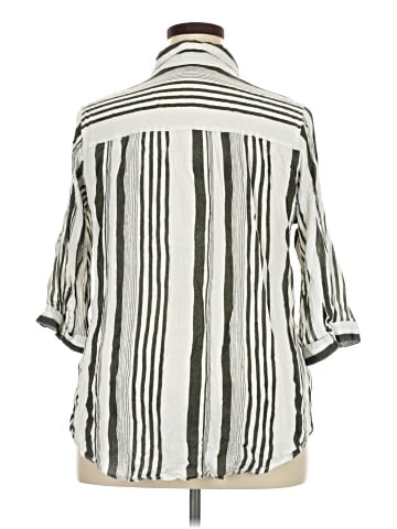 Hannah 3/4 Sleeve Button-Down Shirt (view 2)