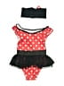 Disney Polka Dots Red One Piece Swimsuit Size 2 - photo 2