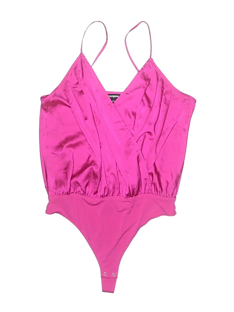 Pre-owned Express Outlet Bodysuit In Pink