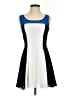 Express 100% Polyester Color Block Blue Cocktail Dress Size 0 - photo 1