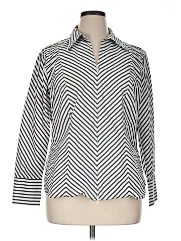 Jones New York Signature Long Sleeve Blouse (view 1)
