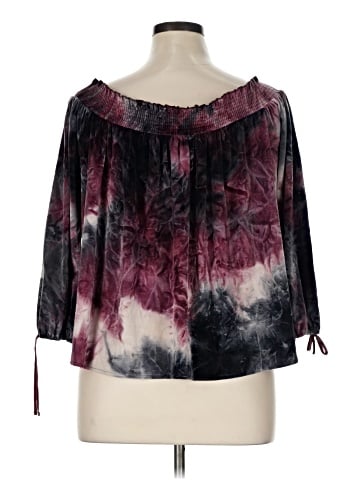 American Eagle Outfitters 3/4 Sleeve Blouse (view 2)